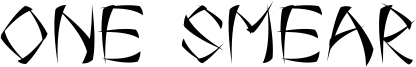 One Smear Font