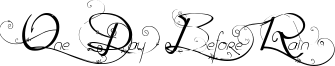 One Day Before Rain Font