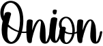 Onion Font