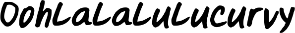 Oohlalalulucurvy Font