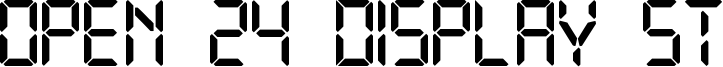 Open 24 Display ST Font