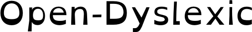 Open-Dyslexic Font