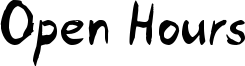 Open Hours Font