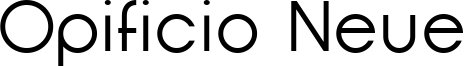 Opificio Neue Font
