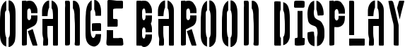 Orange Baroon Display Font