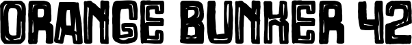 Orange Bunker 42 Font