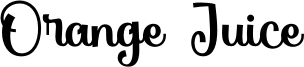 Orange Juice Font