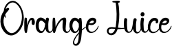 Orange Juice Font