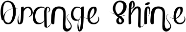 Orange Shine Font