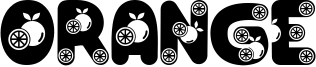 Orange Font