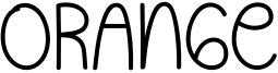 Orange Font