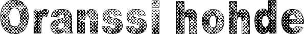 Oranssi hohde Font