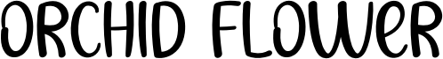Orchid Flower Font