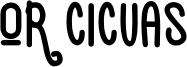 orcicuas Font