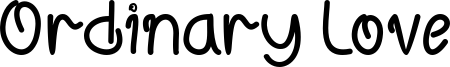 Ordinary Love Font