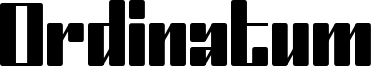 Ordinatum Font