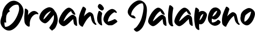 Organic Jalapeno Font