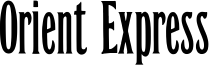 Orient Express Font