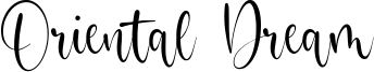 Oriental Dream Font