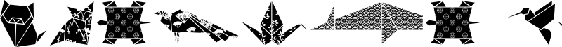 Origami Bats Font