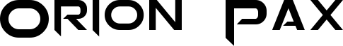 Orion Pax Font