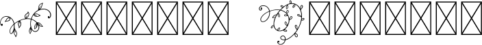 Ornament Handrawn Font