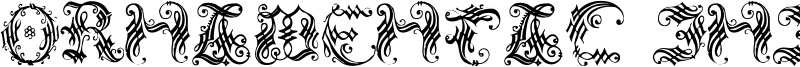 Ornamental Initial Font