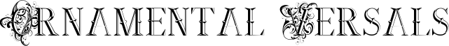 Ornamental Versals Font
