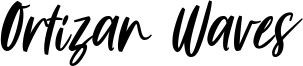 Ortizan Waves Font