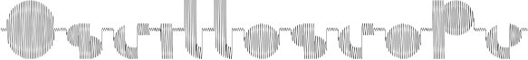 Oscilloscope Font