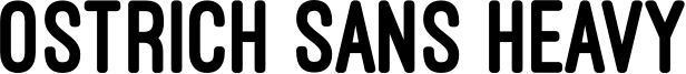 Ostrich Sans Heavy Font