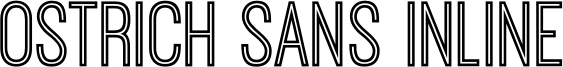 Ostrich Sans Inline Font