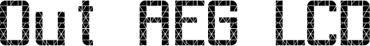 Out AEG LCD Font