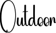 Outdoor Font
