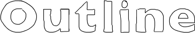 Outline Font