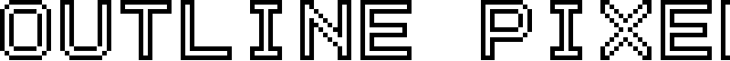 Outline Pixel 7 Font