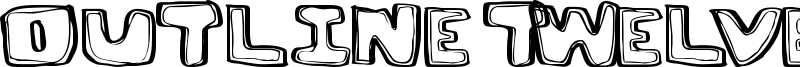 Outline Twelve Font