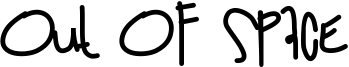 Out Of Space Font