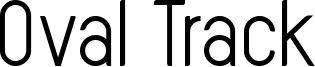 Oval Track Font