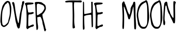 Over the Moon Font