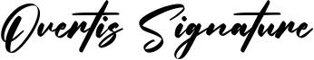 Overtis Signature Font
