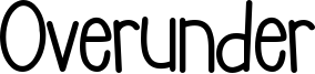 Overunder Font