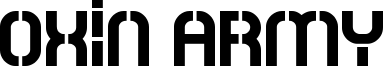 Oxin Army Font