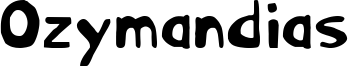 Ozymandias Font