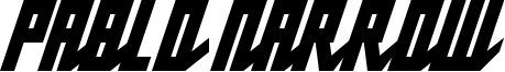 Pablo Narrow Font