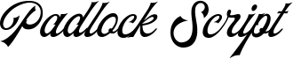 Padlock Script Font