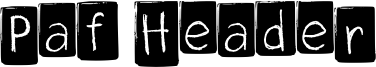 Paf Header Font