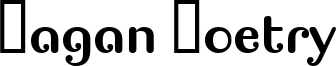 Pagan Poetry Font