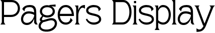 Pagers Display Font