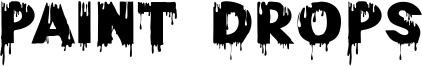 Paint Drops Font